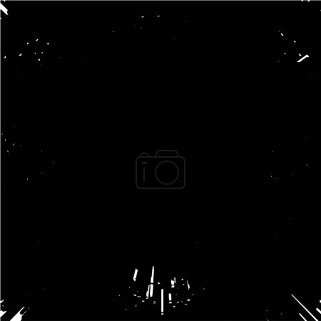 Ilustración de Viejo fondo grunge con patrón blanco y negro - Imagen libre de derechos