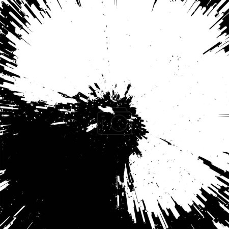 Ilustración de Viejo fondo grunge con patrón blanco y negro - Imagen libre de derechos