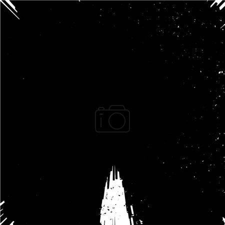 Ilustración de Patrón moderno grunge abstracto en color blanco y negro - Imagen libre de derechos