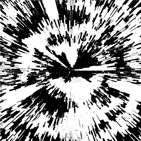 Ilustración de Fondo de textura grunge en blanco y negro Ilustración monocromática abstracta. . - Imagen libre de derechos