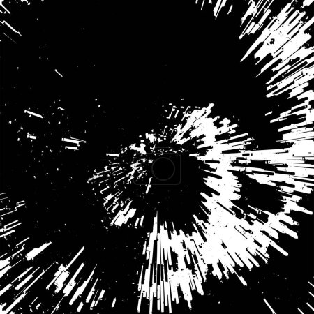 Téléchargez les illustrations : Grunge motif noir et blanc. Particules monochromes texture abstraite. - en licence libre de droit
