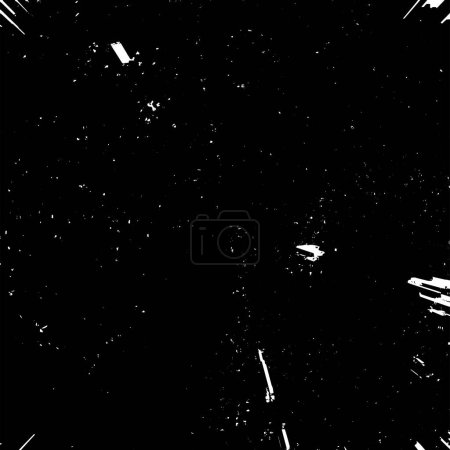 Illustration for Rough black and white texture vector. Grunge background. Vector Illustration. - Royalty Free Image