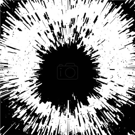 Ilustración de Grunge patrón blanco y negro. Partículas monocromáticas textura abstracta. - Imagen libre de derechos