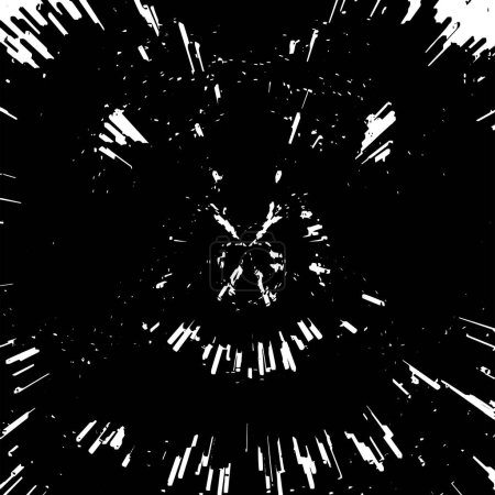 Illustration for Abstract explosion background vector black and white - Royalty Free Image