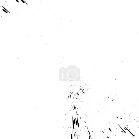 Photo for Monochrome particles abstract texture. Grunge black and white pattern. - Royalty Free Image