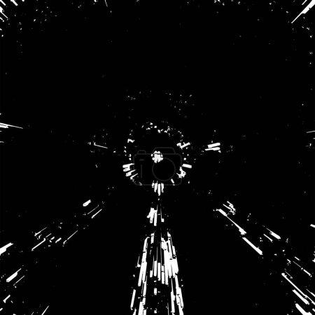 Ilustración de Fondo grunge blanco y negro. Textura de superposición de angustia. - Imagen libre de derechos