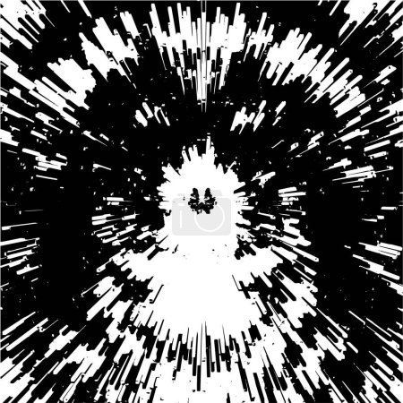 Ilustración de Golpes negros en blanco. Textura de pintura de color abstracto oscuro - Imagen libre de derechos