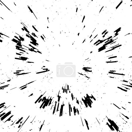 Illustration for Black strokes on white. Dark abstract color paint texture - Royalty Free Image