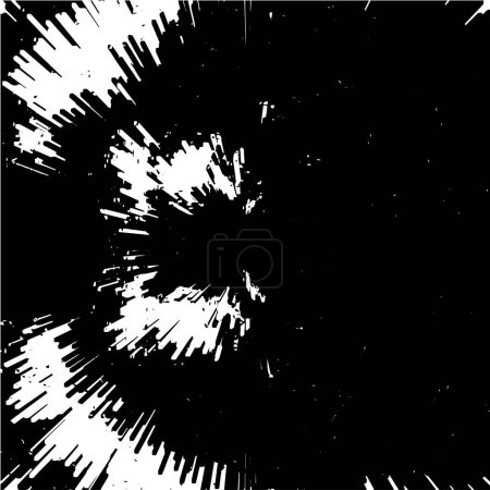 Illustration for Black and white background, explosion abstract texture, vector illustration - Royalty Free Image