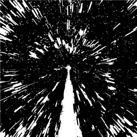 Illustration for Explosion black and white background, abstract texture - Royalty Free Image