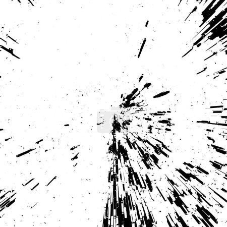 Téléchargez les illustrations : Explosion fond noir et blanc, texture abstraite - en licence libre de droit
