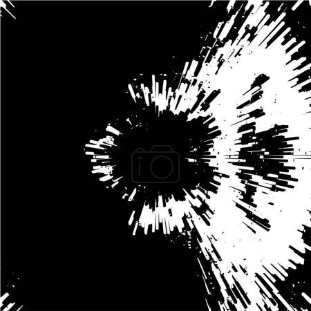 Illustration for Abstract  black and white background, explosion. - Royalty Free Image