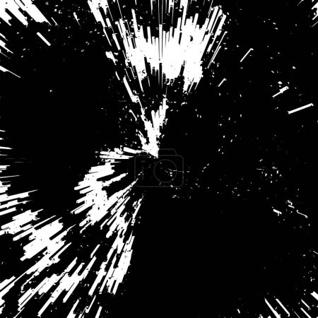 Ilustración de Abstracto fondo blanco y negro, explosión. - Imagen libre de derechos