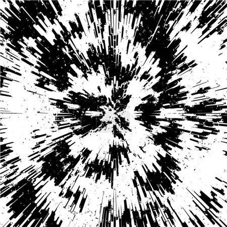 Ilustración de Fondo de textura grunge en blanco y negro. Ilustración monocromática abstracta. - Imagen libre de derechos