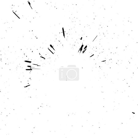 Illustration for Black and white grunge texture background. Abstract monochrome illustration. - Royalty Free Image