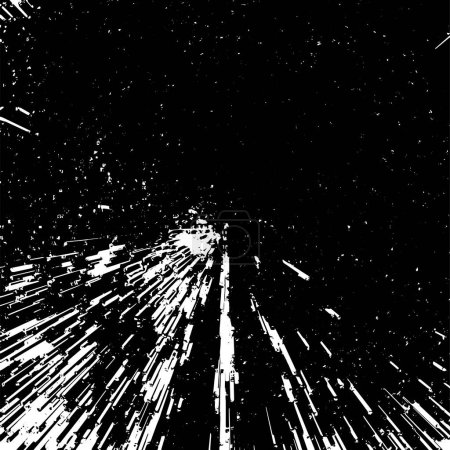 Ilustración de Textura monocromática abstracta en blanco y negro. fondo grunge. - Imagen libre de derechos