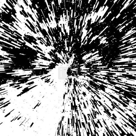 Ilustración de Abstracto negro y blanco grunge fondo monocromo. - Imagen libre de derechos