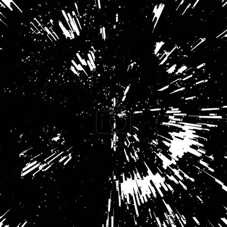 Ilustración de Textura monocromática abstracta en blanco y negro. fondo grunge. - Imagen libre de derechos