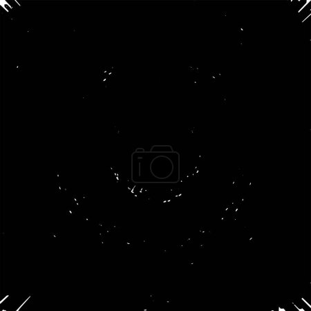 Illustration for Digital black and white background of many rectangular columns of different heights with small squares - Royalty Free Image