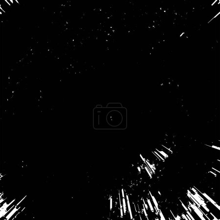Illustration for Digital black and white background of many rectangular columns of different heights with small squares - Royalty Free Image