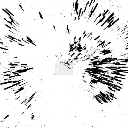 Ilustración de Fondo de textura grunge en blanco y negro Ilustración monocromática abstracta. . - Imagen libre de derechos