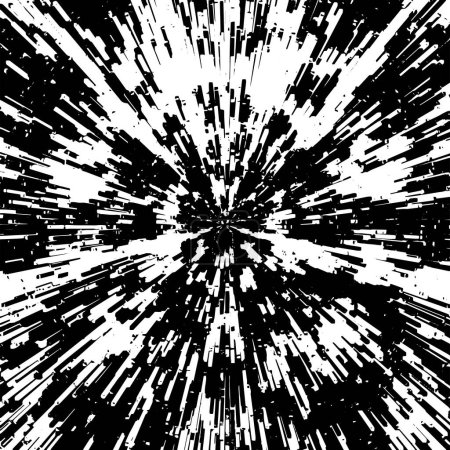Téléchargez les illustrations : Grunge noir et blanc. Texture de superposition de détresse. Poussière superficielle abstraite et concept de fond sale rugueux - en licence libre de droit