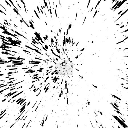 Ilustración de Grunge blanco y negro. Textura de superposición de angustia. Polvo superficial abstracto - Imagen libre de derechos