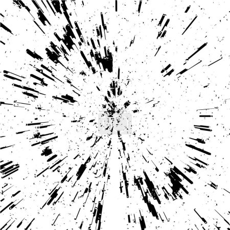 Ilustración de Partículas monocromáticas textura abstracta. Superficie de fondo diseño oscuro. - Imagen libre de derechos