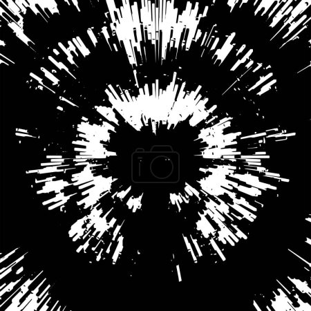 Ilustración de Partículas monocromáticas textura abstracta. Superficie de fondo diseño oscuro. - Imagen libre de derechos