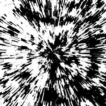 Illustration for Distressed design background surface. Monochrome particles abstract texture. - Royalty Free Image
