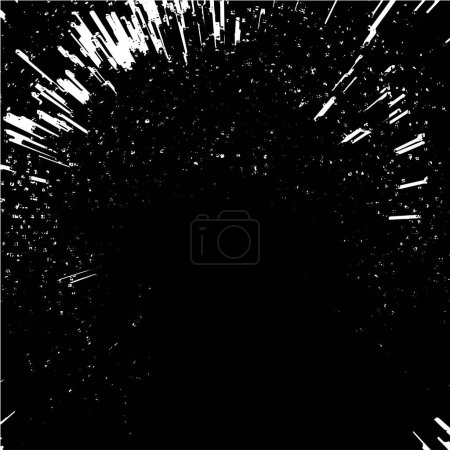 Illustration for Black and white grunge. Distress overlay texture. Abstract surface dust and rough dirty wall background concept. Distress illustration simply grunge effect . - Royalty Free Image