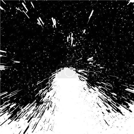 Ilustración de Abstract Black distress rough vector background. Black grunge texture for background - Imagen libre de derechos