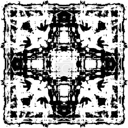 Ilustración de Fondo abstracto patrón texturizado blanco y negro - Imagen libre de derechos