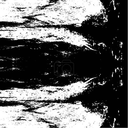 Illustration for Old rustic grunge background, abstract black and white texture - Royalty Free Image