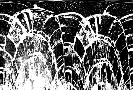 Ilustración de Abstracto monocromo grunge geométrico moderno patrón - Imagen libre de derechos