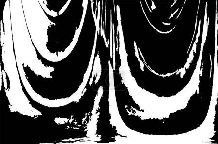 Téléchargez les illustrations : Abstrait noir et blanc grunge géométrique motif moderne - en licence libre de droit