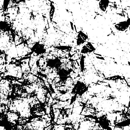 Ilustración de Una textura grunge en blanco y negro de una pared - Imagen libre de derechos