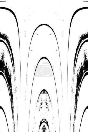 Ilustración de Viejo fondo grunge con patrón simétrico - Imagen libre de derechos