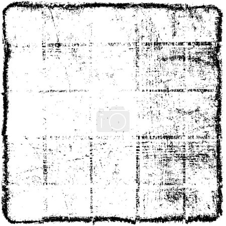 Illustration for Old rustic grunge background, abstract black and white texture - Royalty Free Image