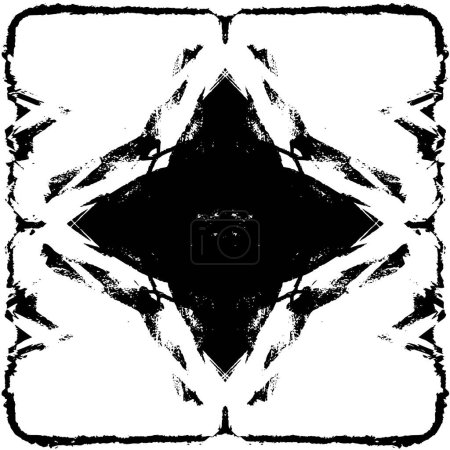 Ilustración de Fondo texturizado grunge blanco y negro - Imagen libre de derechos