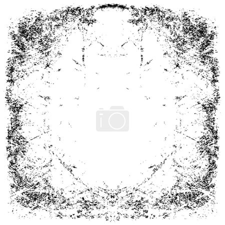 Illustration for Abstract Black rough vector background. Black grunge texture for background - Royalty Free Image