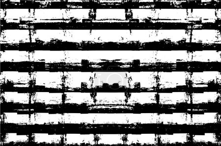 Téléchargez les illustrations : Abstrait noir et blanc motif grunge texturé - en licence libre de droit