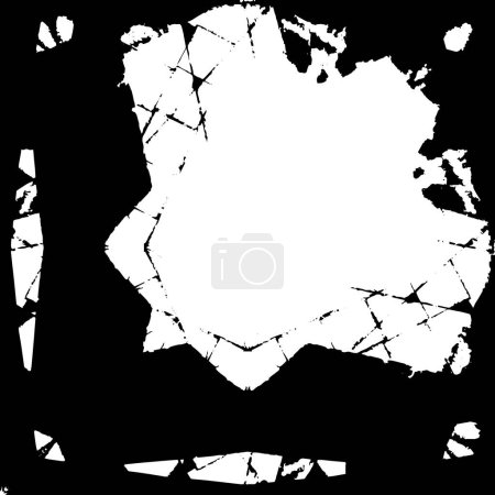 Téléchargez les illustrations : Abstrait noir et blanc motif grunge texturé - en licence libre de droit