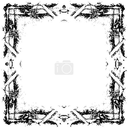 Illustration for Old color grunge weathered abstract background - Royalty Free Image
