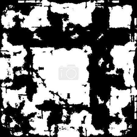 Illustration for Black and white shabby paint surface - Royalty Free Image