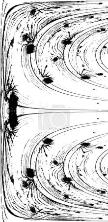 Ilustración de Patrón abstracto transparente en blanco y negro - Imagen libre de derechos