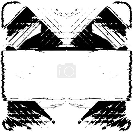 Illustration for Abstract grunge background. creative monochrome backdrop. vector illustration - Royalty Free Image