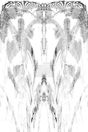 Illustration for Abstract weathered black and white background - Royalty Free Image