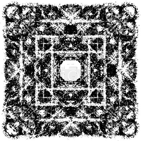 Ilustración de Textura grunge. textura áspera en blanco y negro. diseño de emergencia - Imagen libre de derechos