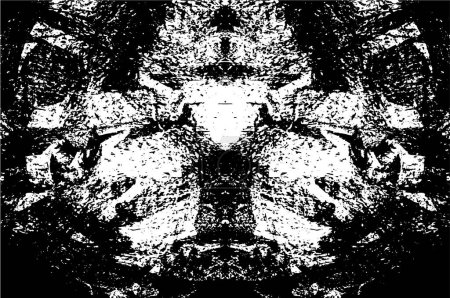 Ilustración de Textura grunge. textura áspera en blanco y negro. diseño de emergencia - Imagen libre de derechos